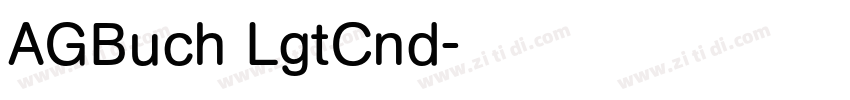 AGBuch LgtCnd字体转换